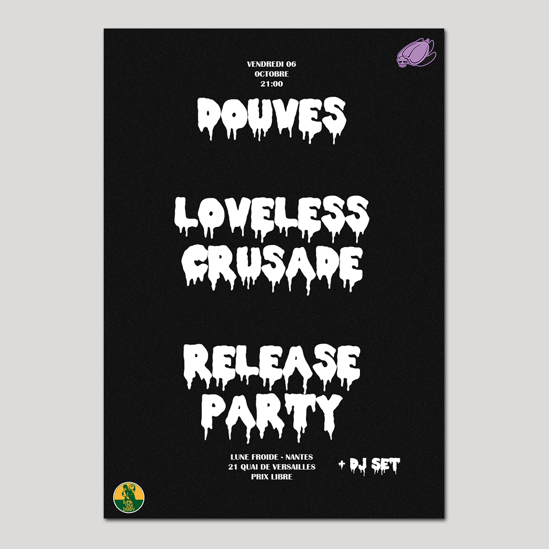 DOUVES – LOVELESS CRUSADE RELEASE PARTY + DJ SET @ LUNE FROIDE